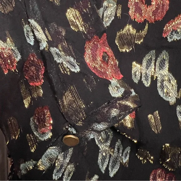 Veronica Beard Magg Floral Roses Ruched Silk Dress 6 - Picture 6 of 12